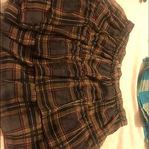 Plaid Mini Skirt